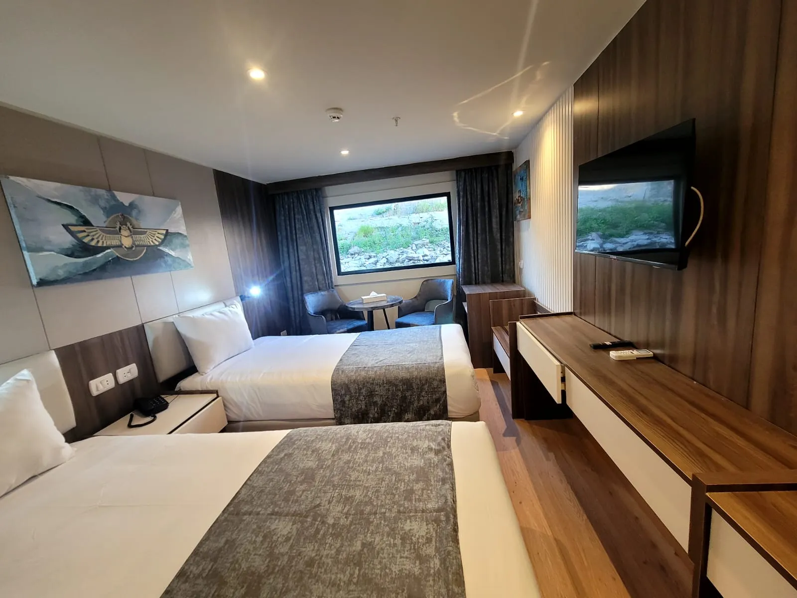 Cabin aboard the Royal Elite Nile cruise